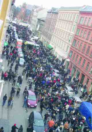 Demo for Ungeren 3. marts København