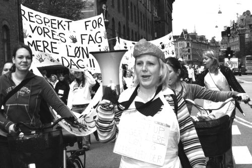 SOSUere i OK-protest (foto: Svend Espensen)