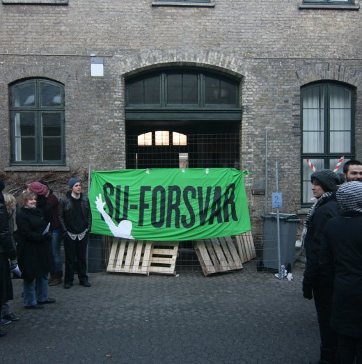 Sociologsk institut p Kbenhavns Universitet blev besat (Foto: Svend Espensen)