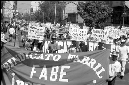 Demonstration Bolivia
