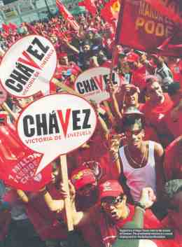 Chavez-tilhngere i gaderne i Caracas