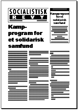 [ Socialistisk Revy - December 1998 - Srnummer ]